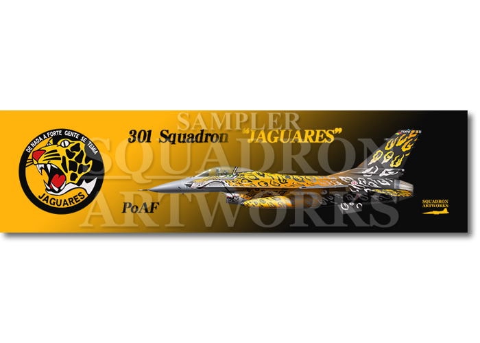 【ステッカー】　F-16A 301 Squadron "Jaguares" NATO Tiger Meet 2021