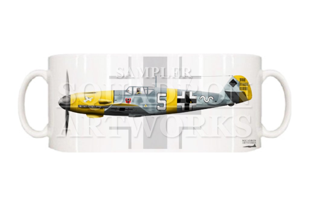 マグカップ　メッサーシュミット Bf 109 F2 JG54 “White-5”