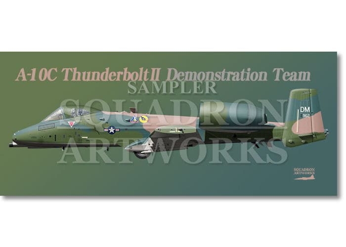 フェイスタオル A-10C ThunderboltⅡ Demo Team 2021 "81-0962"