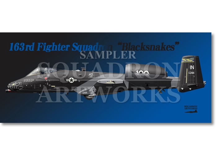 フェイスタオル  A-10C ThunderboltⅡ 163FS Blacksnakes "80-0244"
