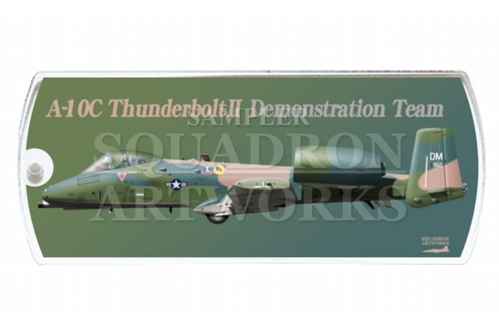 ドッグタグキーホルダー　A-10C ThunderboltⅡ Demo Team 2021 "81-0962"