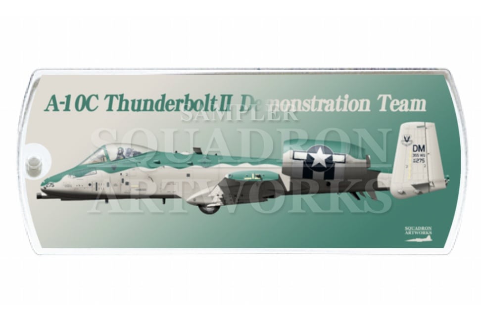 ドッグタグキーホルダー　A-10C ThunderboltⅡ Demo Team 2020 "80-0275"