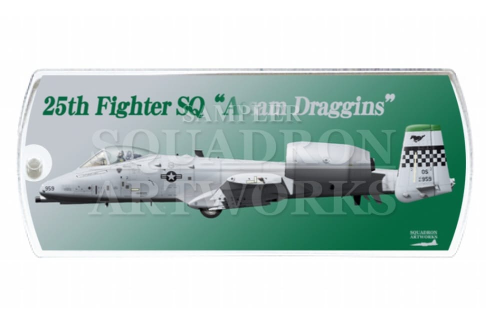 ドッグタグキーホルダー　A-10C ThunderboltⅡ 25FS Assam Draggins "81-0959"