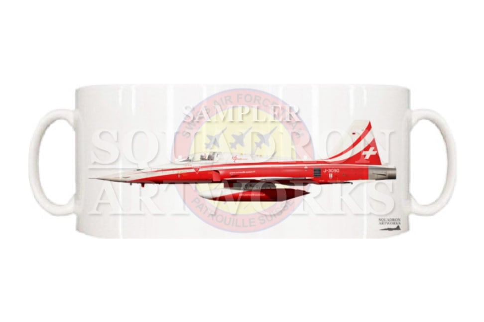 マグカップ　F-5E スイス空軍 パトルイユ・スイス
