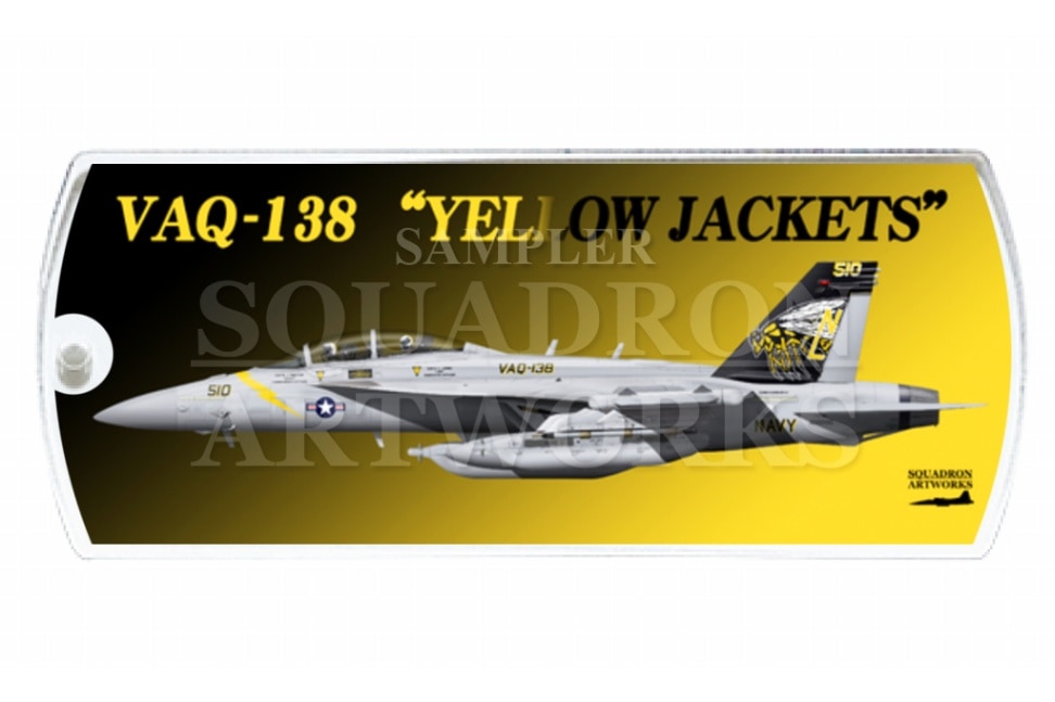 ドッグタグキーホルダー　EA-18G グラウラー VAQ-138 “Yellow Jackets” 2022 Showbird