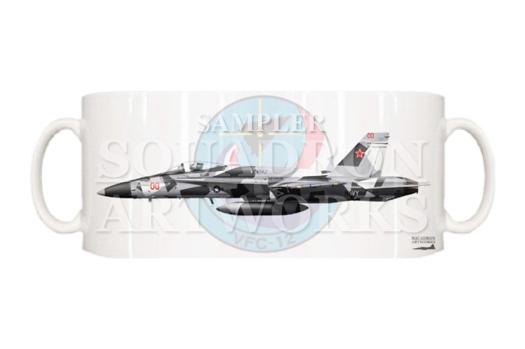 マグカップ　F/A-18A+ ホーネット VFC-12 “Fighting Omars” 162844