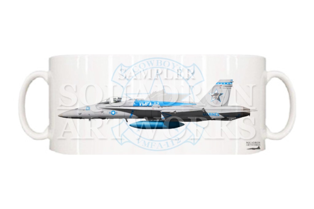マグカップ　F/A-18C ホーネット VMFA-112 “Cowboys” 163702