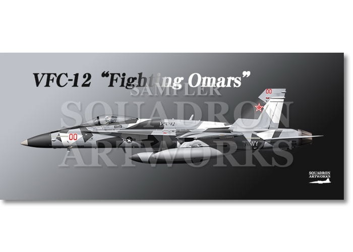 フェイスタオル  F/A-18A+ ホーネット VFC-12 “Fighting Omars” 162844