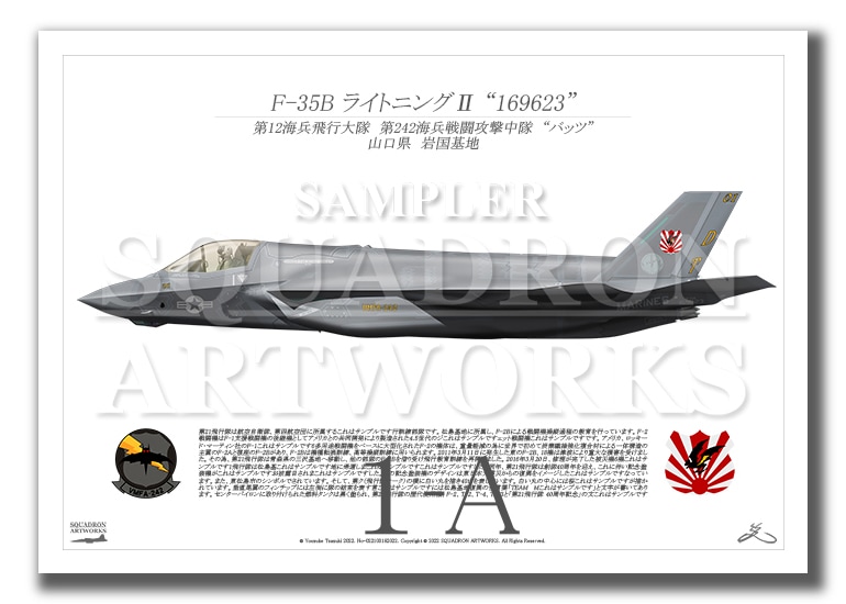 F-35B　LightningⅡ　VMFA-242 Bats ～護衛艦「いずも」発着艦検証～  (A4 Size Prints)
