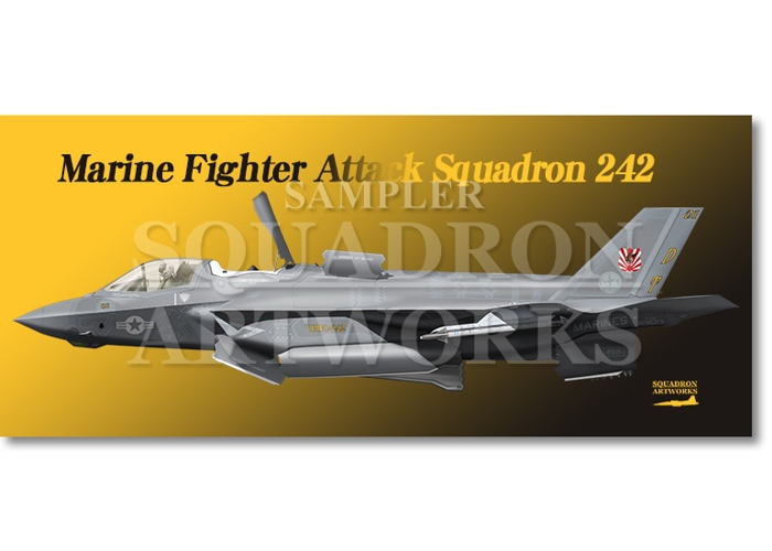 フェイスタオル  F-35B　LightningⅡ　VMFA-242 Bats ～護衛艦「いずも」発着艦検証～