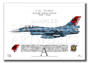 F-2A3⡡60th Anniversary43-8524  A2 Print)