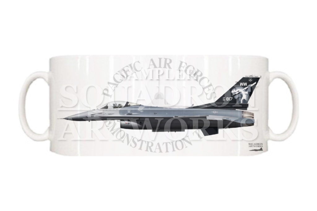 マグカップ　PACAF F-16 ～WILD WEASEL DEMO!～　“90-0817”