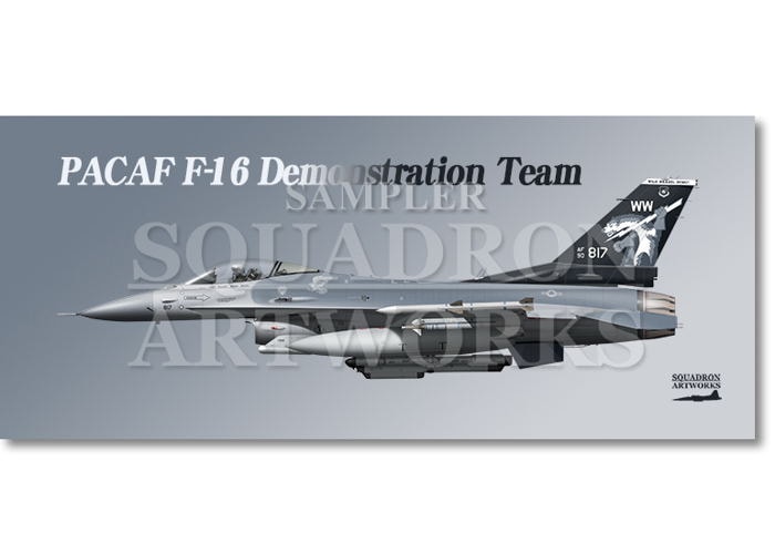 フェイスタオル PACAF F-16 ～WILD WEASEL DEMO!～　“90-0817”