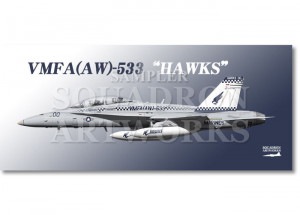 �ե�����������  F/A-18D �ۡ��ͥå� VMFA(AW)-533 ��Hawks�� 164957