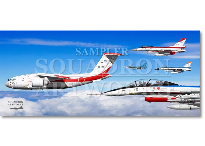 フェイスタオル  ADTW　飛行開発実験団　F-2　C-2　“AIRBORNE”