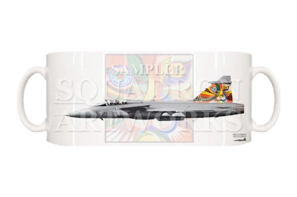 マグカップ　SAAB 39 グリペン チェコ空軍 211st Squadron “39238” Picasso 2014