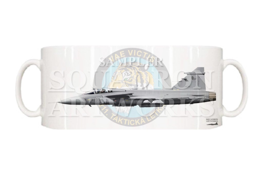マグカップ　SAAB 39 グリペン チェコ空軍 211st Tactical Squadron “39239”