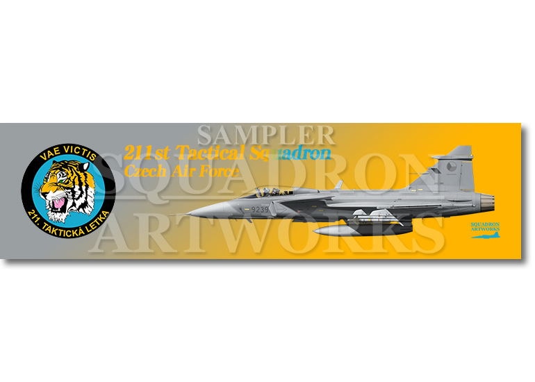 涼感クールマフラータオル　SAAB 39 グリペン チェコ空軍 211st Tactical Squadron “39239”