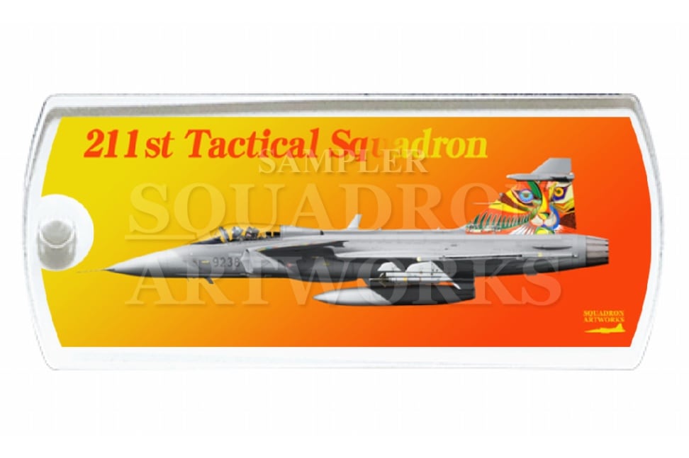 ドッグタグキーホルダー　SAAB 39 グリペン チェコ空軍 211st Squadron “39238” Picasso 2014
