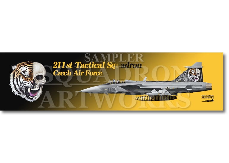 ★マグネット★彡　  SAAB 39 グリペン チェコ空軍 211st Squadron “39240” Skull 2014