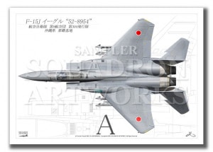 ��Top view �褳������ F-15J���������롡��304�����⡡��52-8954��  ��A4������ Prints)