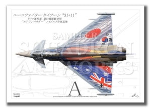 ��Top view �褳�����ɡ�Eurofighter Typhoon JG74 ��AIR AMBASSADOR�� ��A2������ Prints)