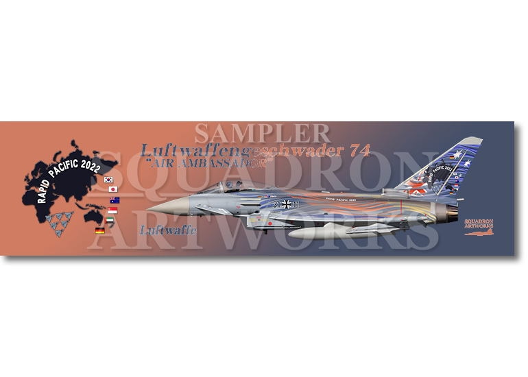 涼感クールマフラータオル Eurofighter Typhoon JG74 “AIR AMBASSADOR”