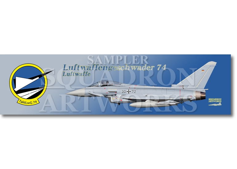 【ステッカー】　 Eurofighter Typhoon JG74 “30+72”