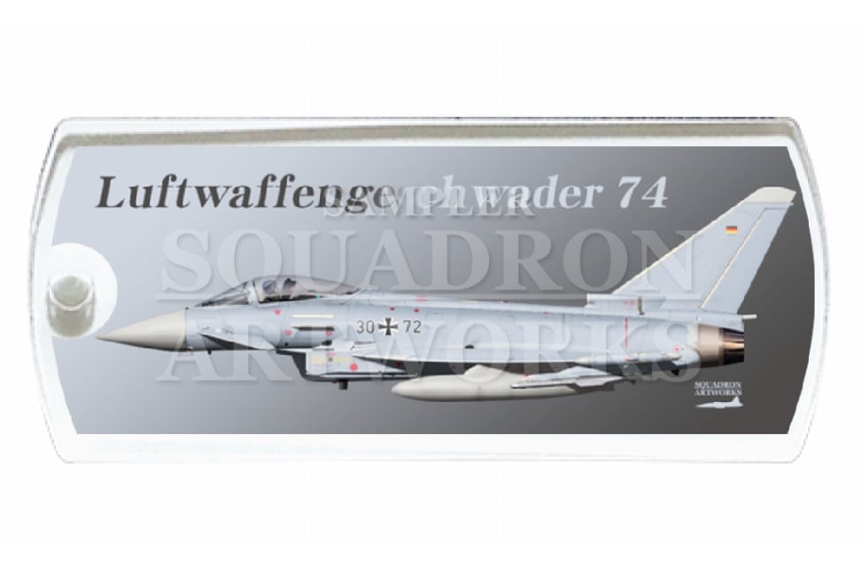 ドッグタグキーホルダー　 Eurofighter Typhoon JG74 “30+72”