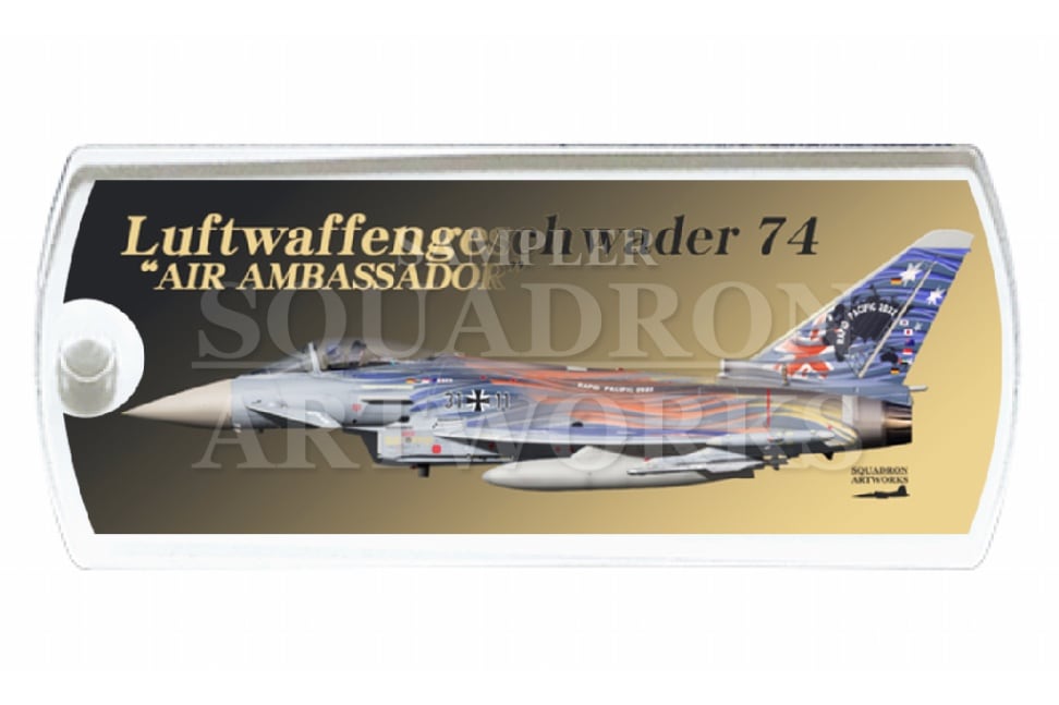ドッグタグキーホルダー　 Eurofighter Typhoon JG74 “AIR AMBASSADOR”