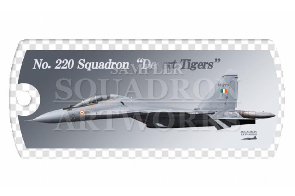 ドッグタグキーホルダー　 Su-30MKI　フランカーH　“SB 225”　IAF インド空軍