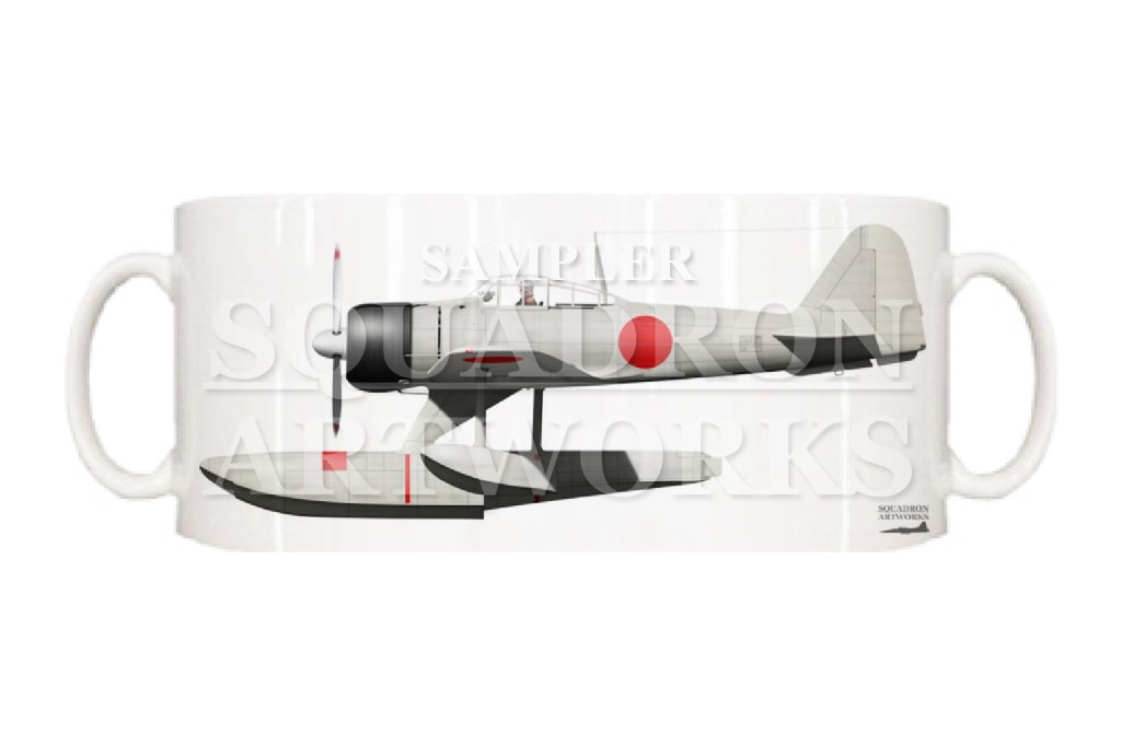 マグカップ　中島 A6M2-N Rufe 二式水上戦闘機 海軍航空技術廠