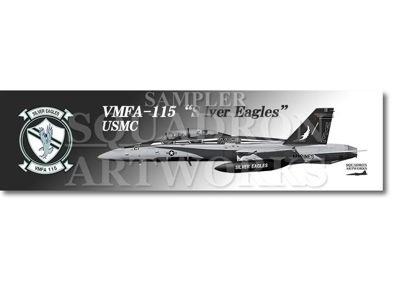 涼感クールマフラータオル F/A-18D ホーネット VMFA-115 “Silver Eagles” 164679