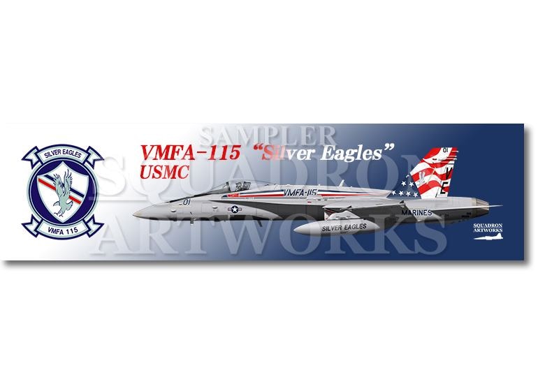 涼感クールマフラータオル F/A-18C ホーネット VMFA-115 “Silver Eagles” 165214