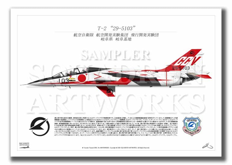 T-2　CCV　飛行開発実験団　"29-5103"  （A3サイズ Print)