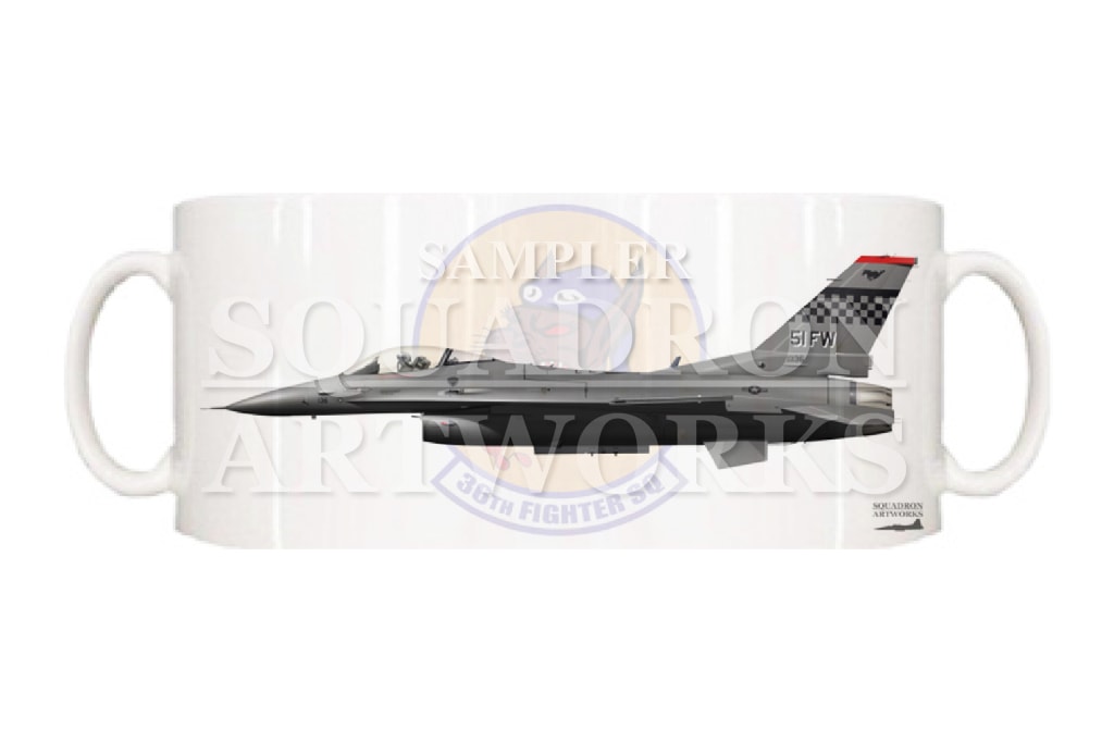 マグカップ　F-16C　36th FS　FLYING FIENDS　“89-2136”