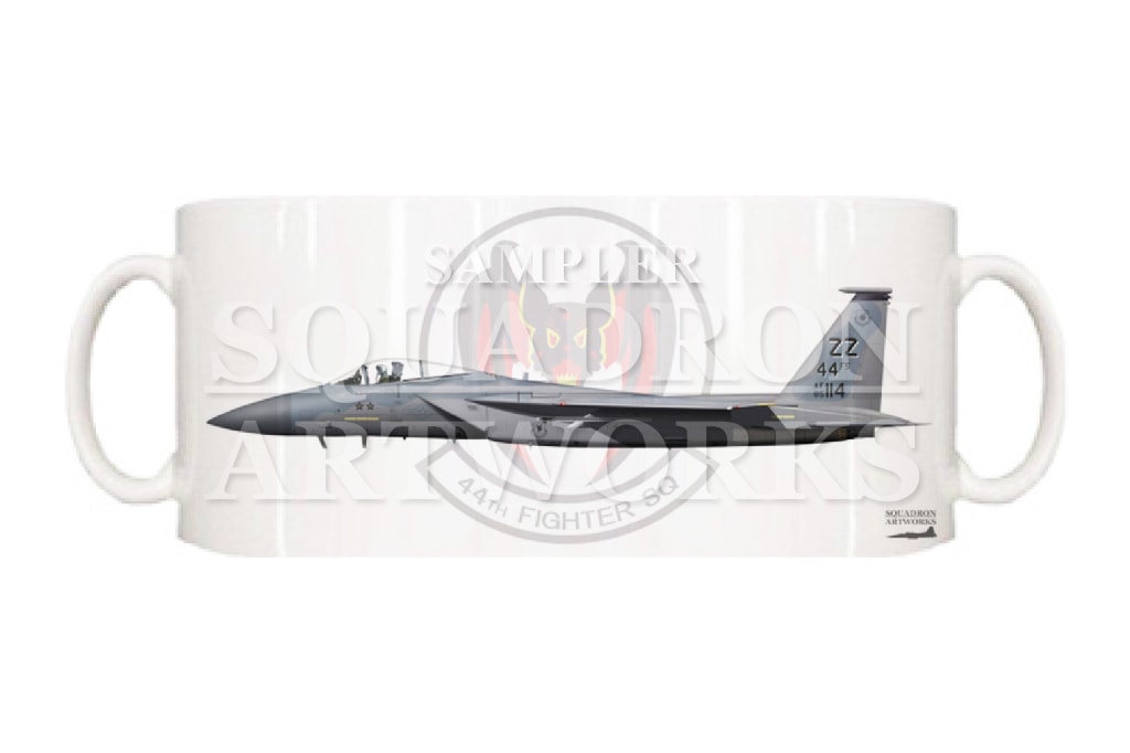 マグカップ　F-15C　Eagle　44th FS　Vampires　☆☆　“85-0114”