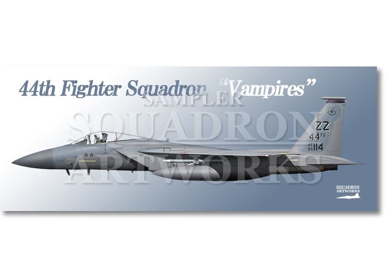 フェイスタオル　F-15C　Eagle　44th FS　Vampires　☆☆　“85-0114”