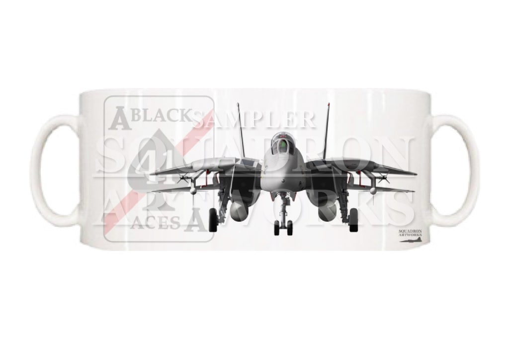 マグカップ　“Front View” F-14A トムキャット VF-41 “BLACK ACES 112”