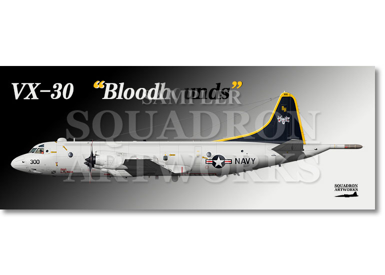 フェイスタオル　P-3C VX-30 “Bloodhounds” 2023 Showbird “162999”