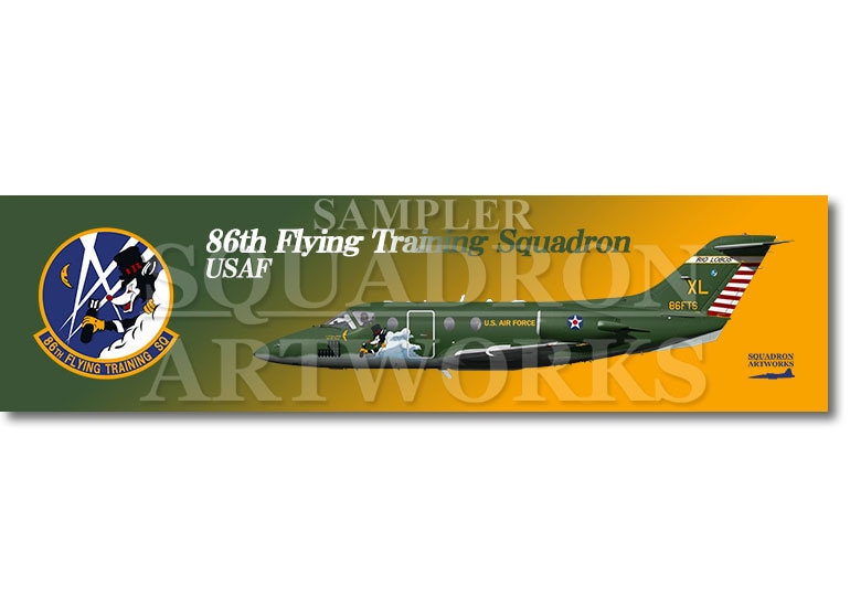 涼感クールマフラータオル T-1A Jayhawk　86th FTS　“91-0086”
