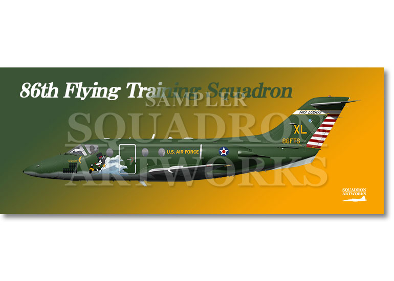 フェイスタオル  T-1A Jayhawk　86th FTS　“91-0086”