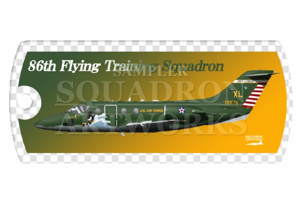 ドッグタグキーホルダー　T-1A Jayhawk　86th FTS　“91-0086”