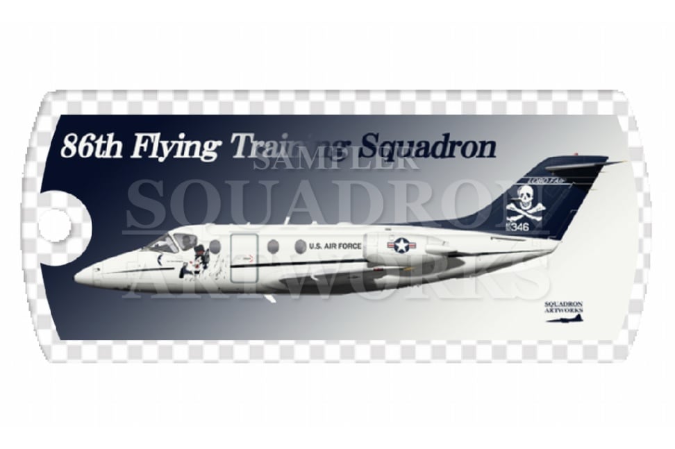 ドッグタグキーホルダー　T-1A Jayhawk　86th FTS　“92-0346”