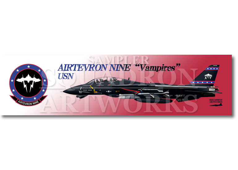 涼感クールマフラータオル F-14D トムキャット VX-9 Vampires “Vandy 1” 164604