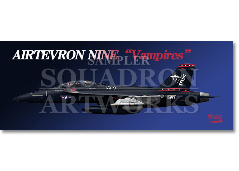 フェイスタオル F/A-18F スーパーホーネット VX-9 Vampires “Vandy 1” 166673