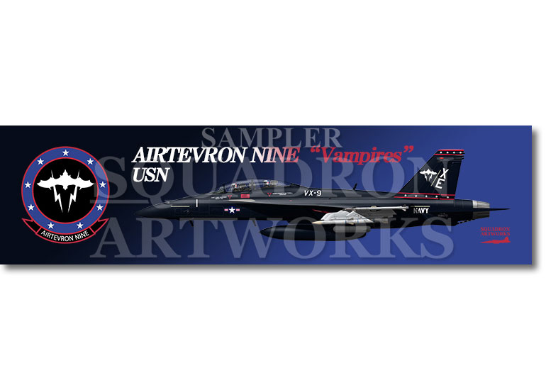 【ステッカー】　F/A-18F スーパーホーネット VX-9 Vampires “Vandy 1” 166673