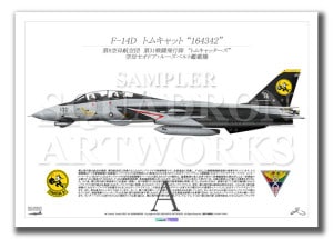 F-14D Tomcat VF-31 Tomcatters Last Tomcat Cruise 2006 164342 A2 Print)