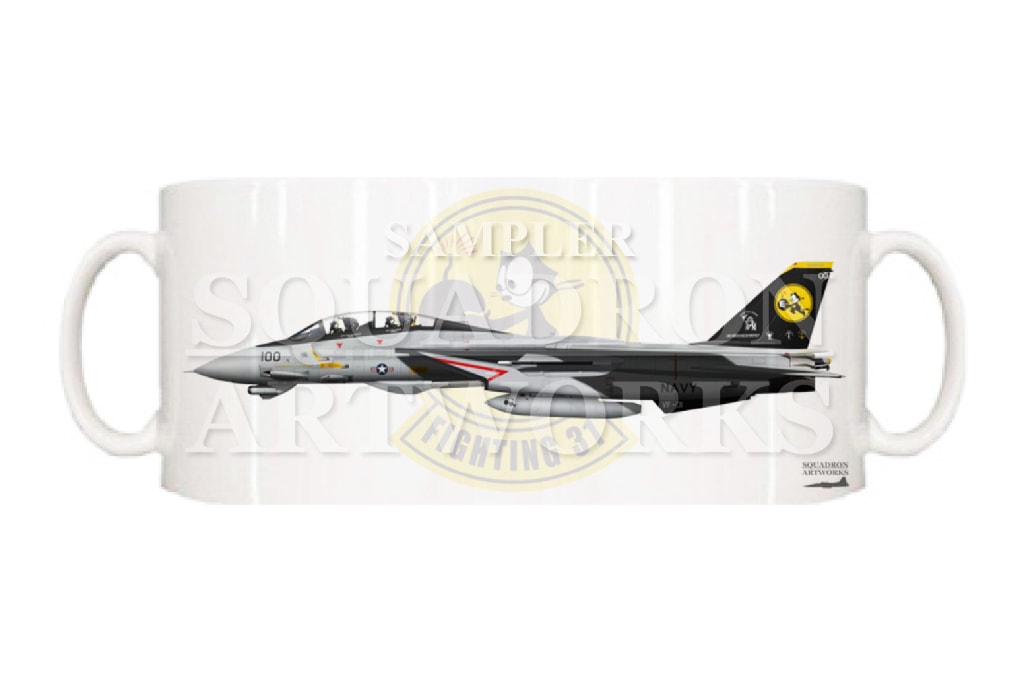 マグカップ　F-14D Tomcat VF-31 Tomcatters “Last Tomcat Cruise 2006” 164342
