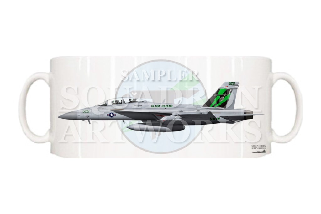 マグカップ　EA-18G グラウラー VAQ-135 “Black Ravens” 2023 Showbird “168937”
